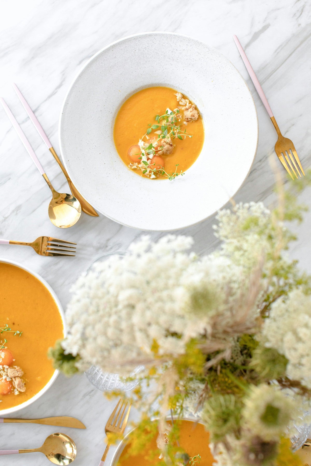 Traditional Salmorejo with Cantaloupe Melon Balls: Puerto de Oriente's Summer Revolution